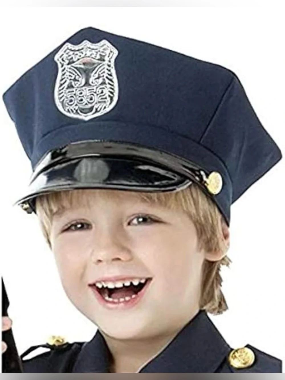 Navy Blue Police Officer Costume Set - Essential Pretend Play Set for Future Def
